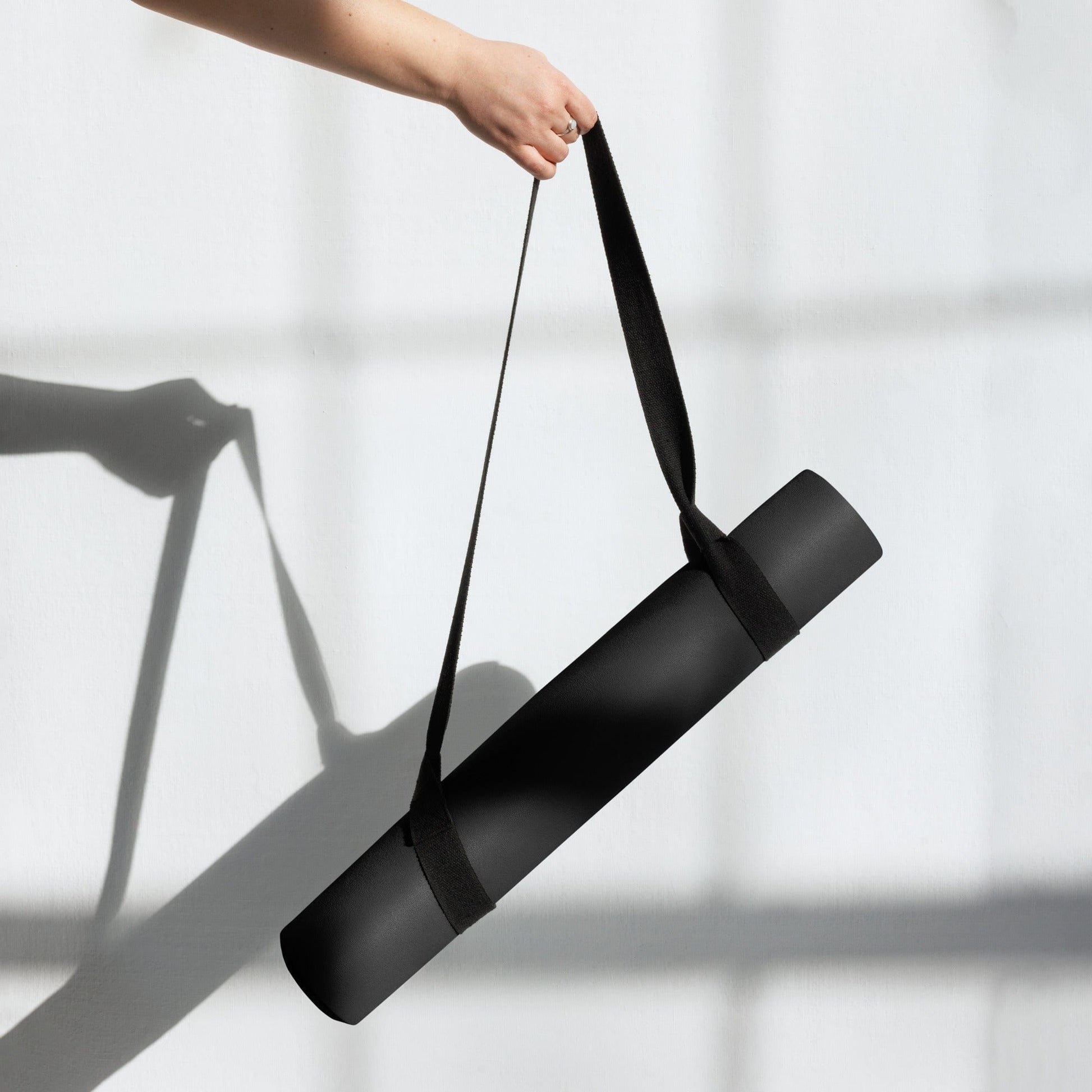 Black Yoga Mat – Non - Slip, Cushioned Mat for Stability & Strength - RARP - ID Fitness