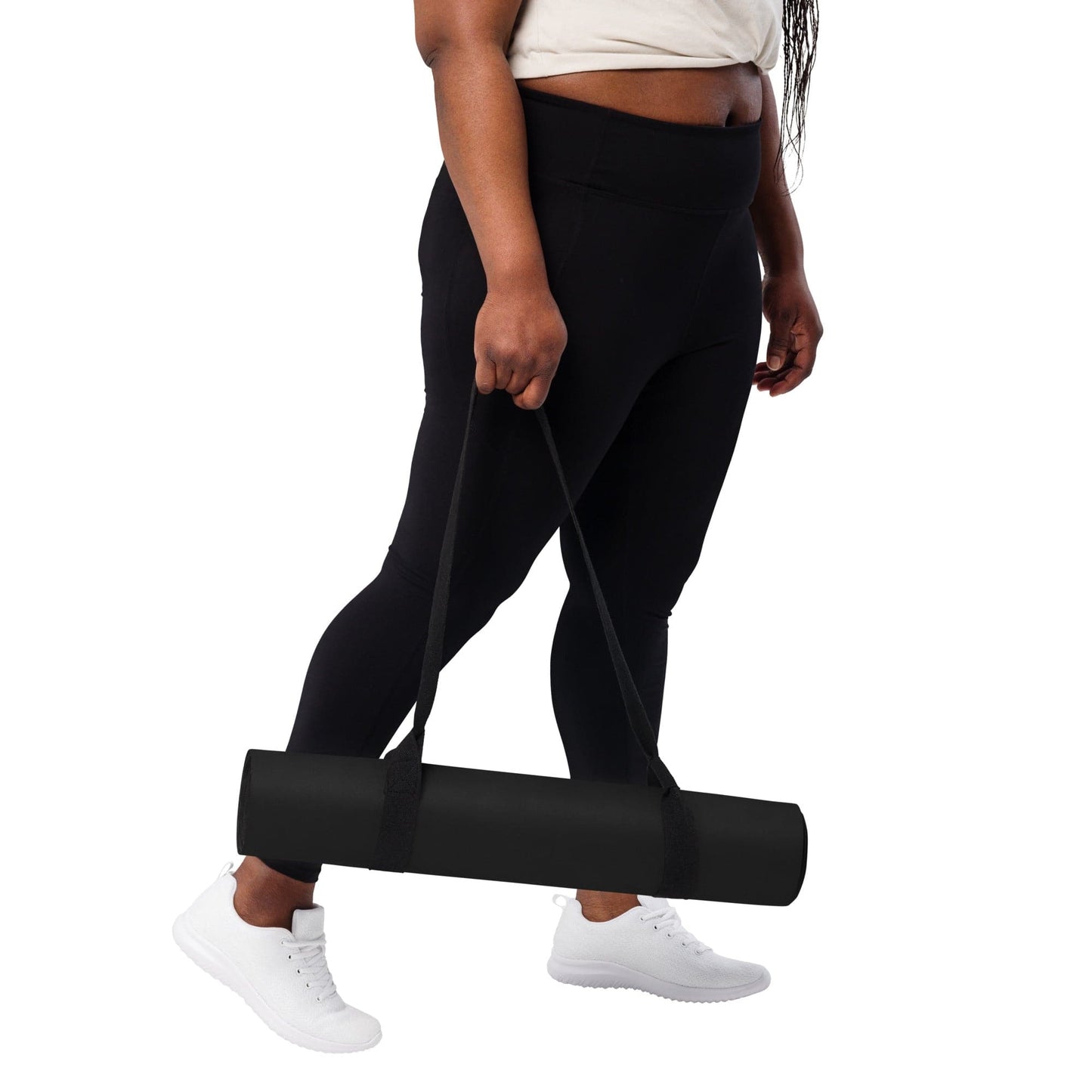 Black Yoga Mat – Non - Slip, Cushioned Mat for Stability & Strength - RARP - ID Fitness