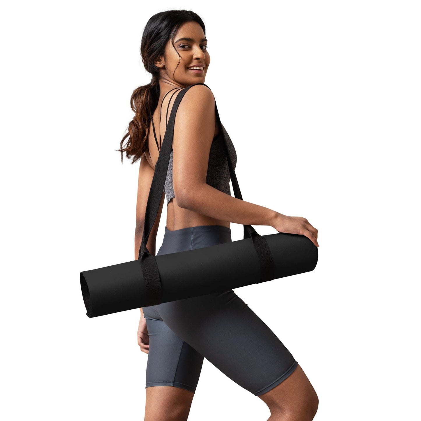 Black Yoga Mat – Non - Slip, Cushioned Mat for Stability & Strength - RARP - ID Fitness