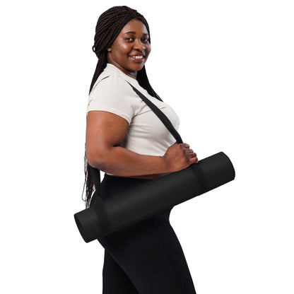 Black Yoga Mat – Non - Slip, Cushioned Mat for Stability & Strength - RARP - ID Fitness
