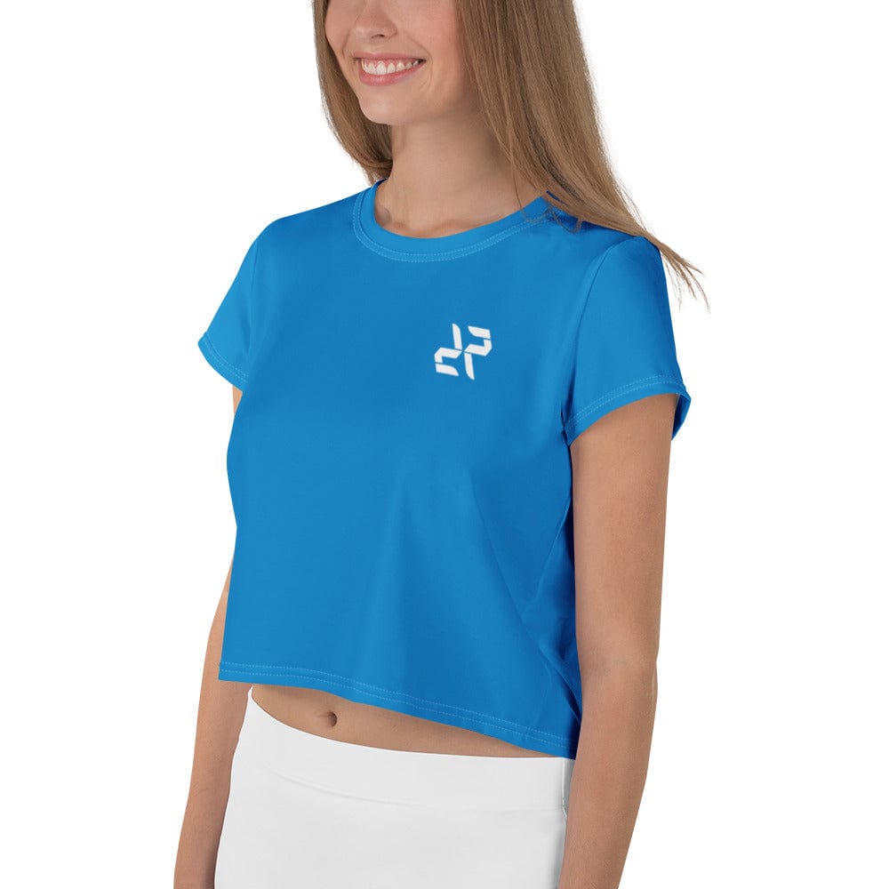 Blue Crop T-Shirt – Cool Tone, Strong Performance - RARP - ID Fitness