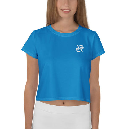 Blue Crop T-Shirt – Cool Tone, Strong Performance - RARP - ID Fitness