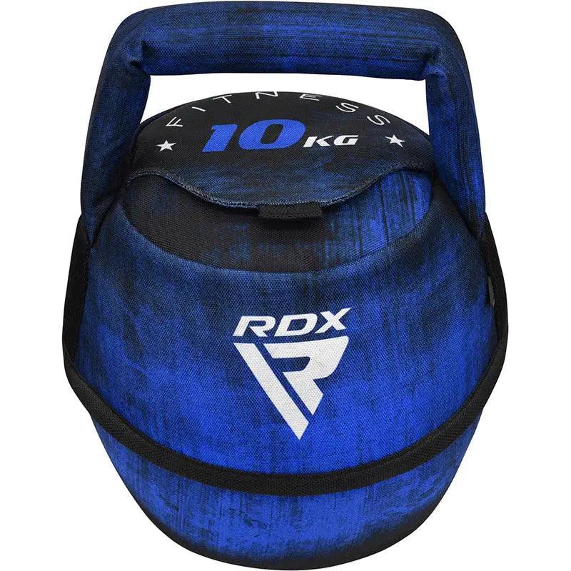 RDX Unfilled Kettlebells: Adjustable weight, Cordura fabric, flat bottom, PVC handle, portable fitness equipment