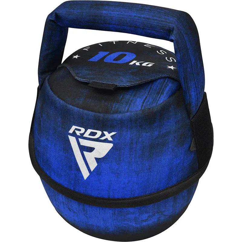 RDX Unfilled Kettlebells: Adjustable weight, Cordura fabric, flat bottom, PVC handle, portable fitness equipment
