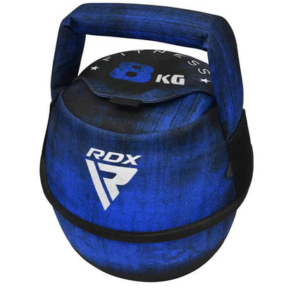 RDX Unfilled Kettlebells: Adjustable weight, Cordura fabric, flat bottom, PVC handle, portable fitness equipment