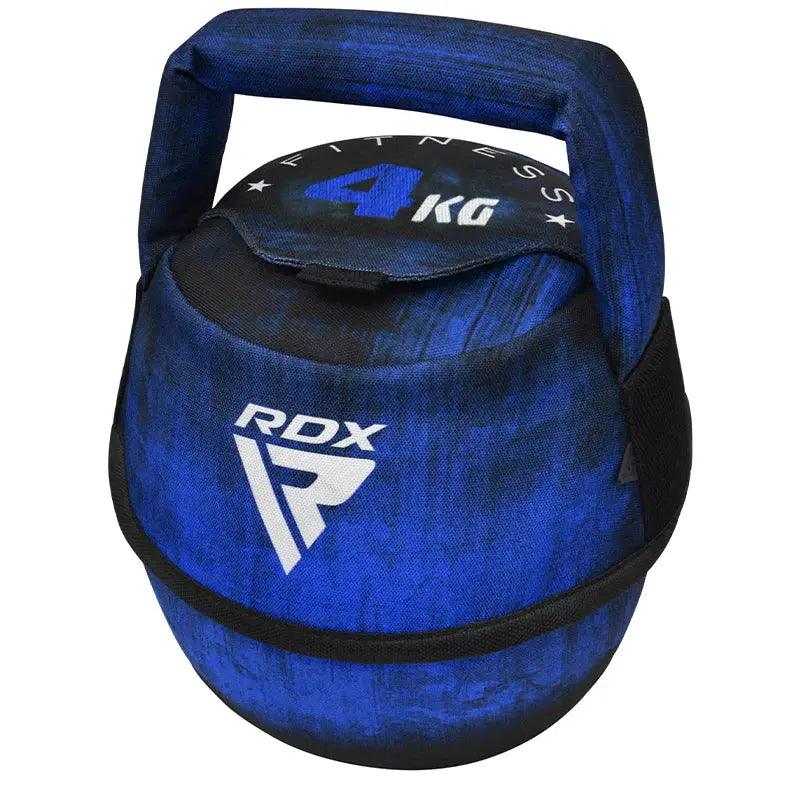 RDX Unfilled Kettlebells: Adjustable weight, Cordura fabric, flat bottom, PVC handle, portable fitness equipment