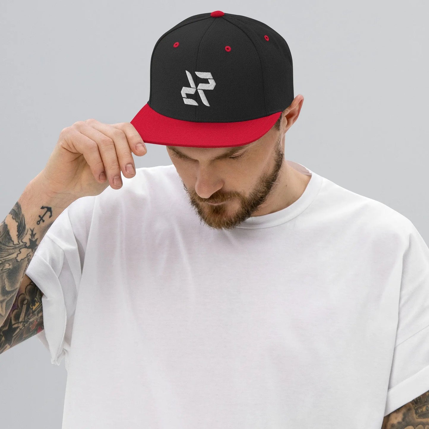 Rarp-ID Snapback Baseball Cap Hat - White Logo My Store