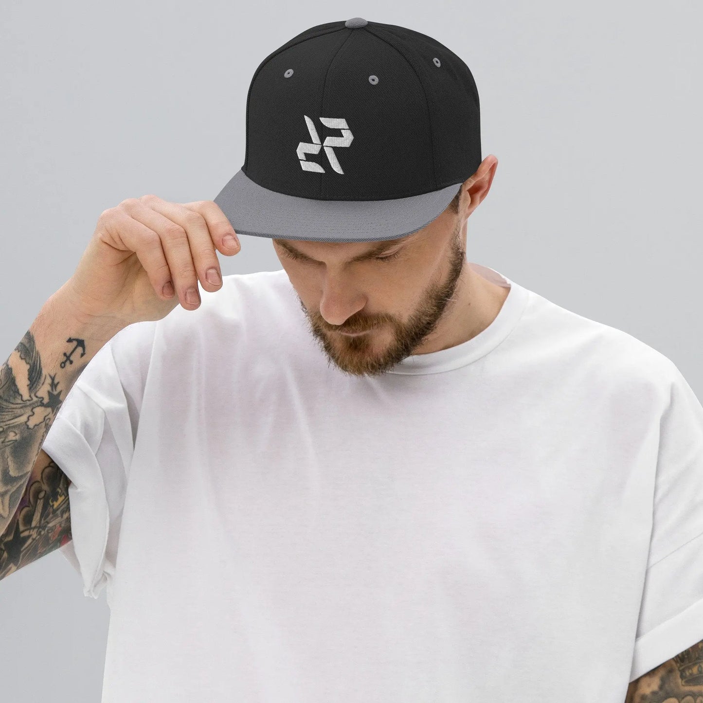 Rarp-ID Snapback Baseball Cap Hat - White Logo My Store