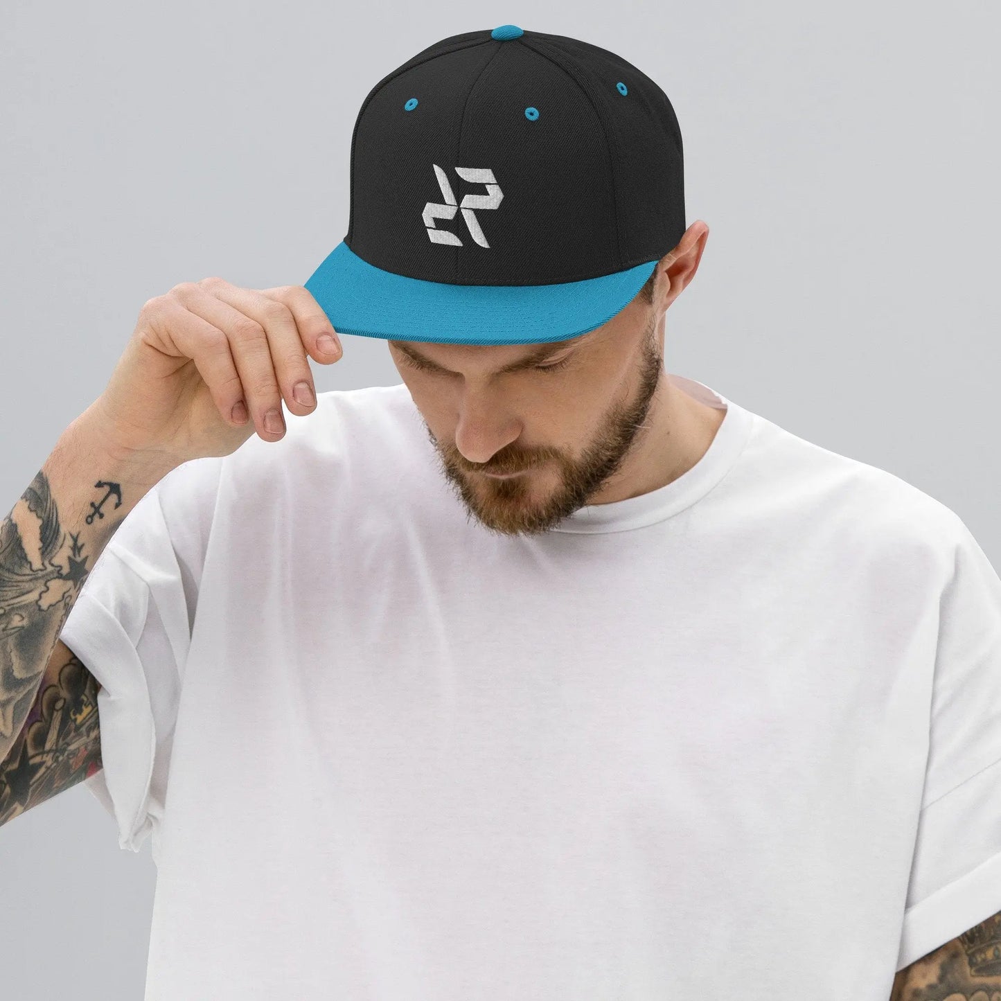 Rarp-ID Snapback Baseball Cap Hat - White Logo My Store