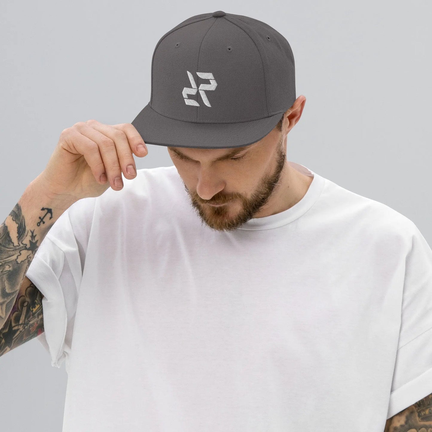 Rarp-ID Snapback Baseball Cap Hat - White Logo My Store