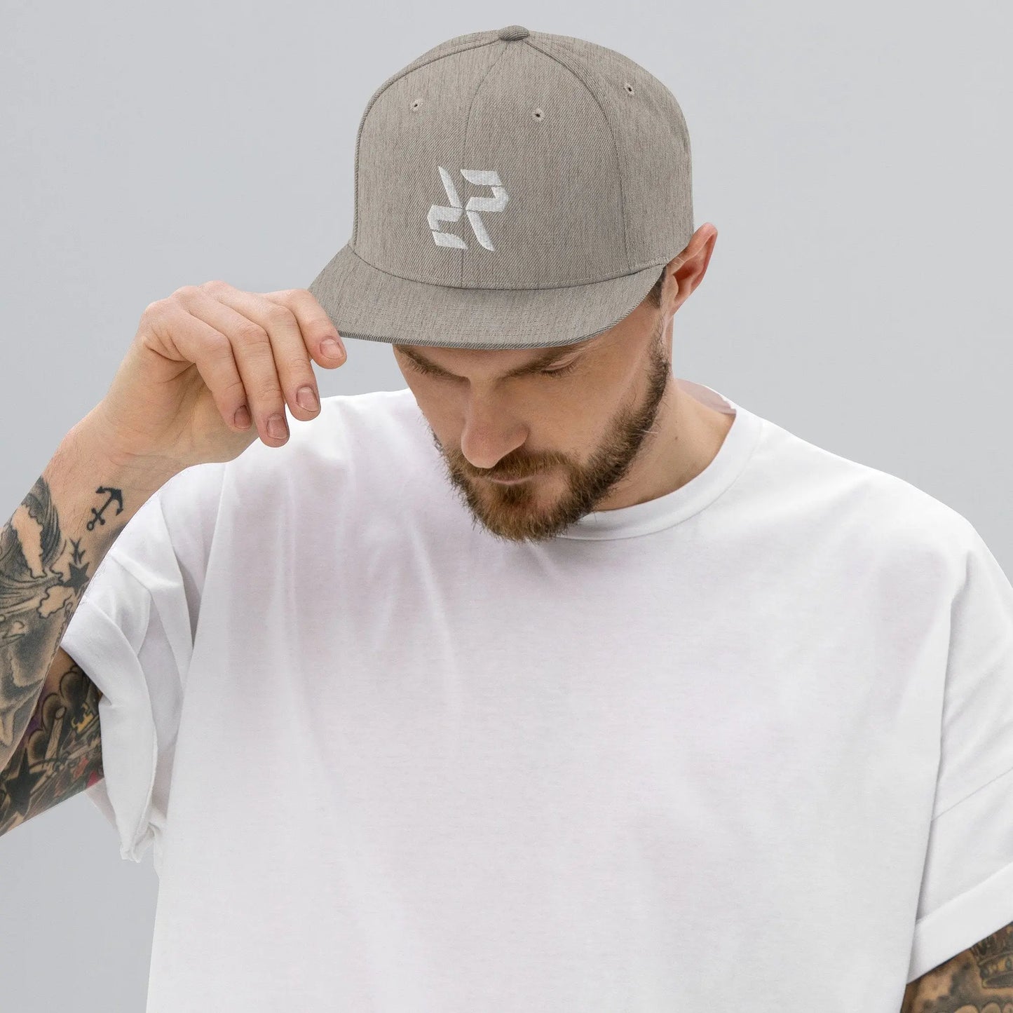 Rarp-ID Snapback Baseball Cap Hat - White Logo My Store