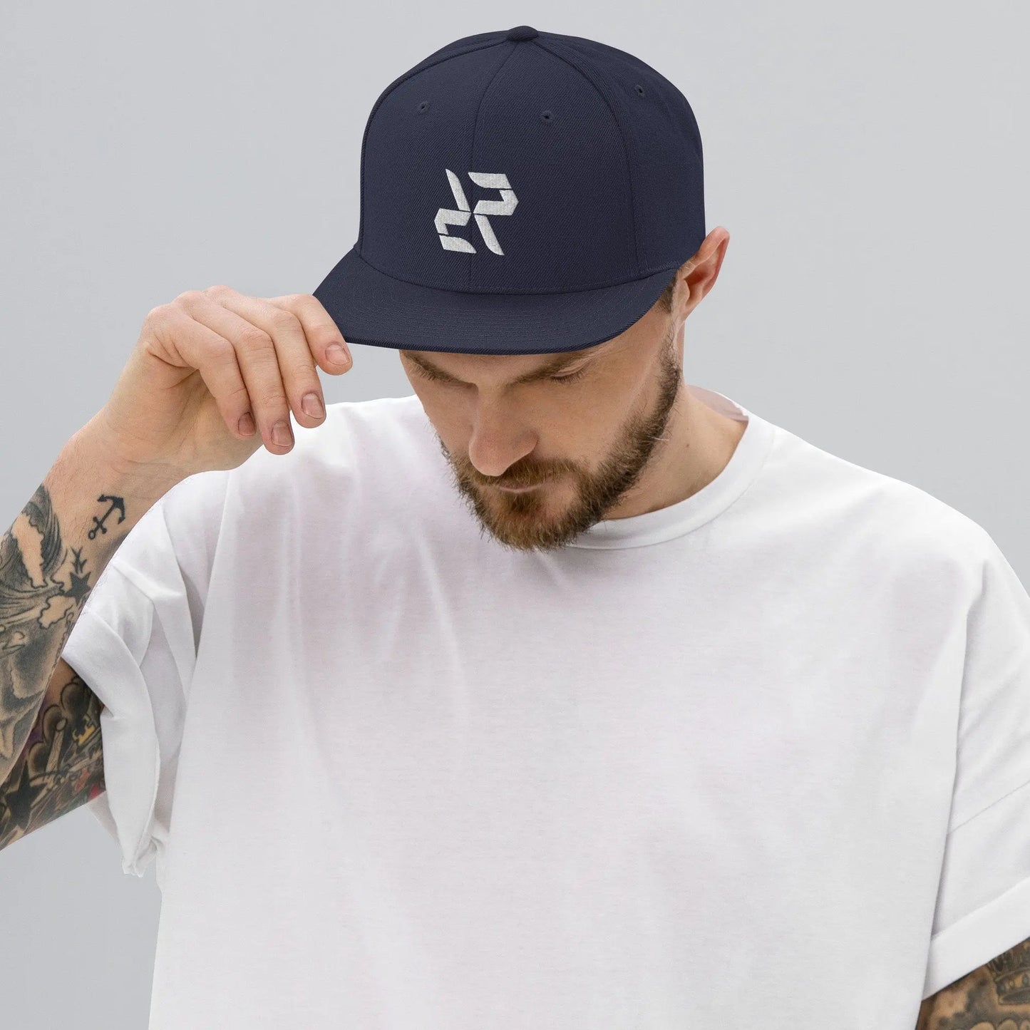 Rarp-ID Snapback Baseball Cap Hat - White Logo My Store