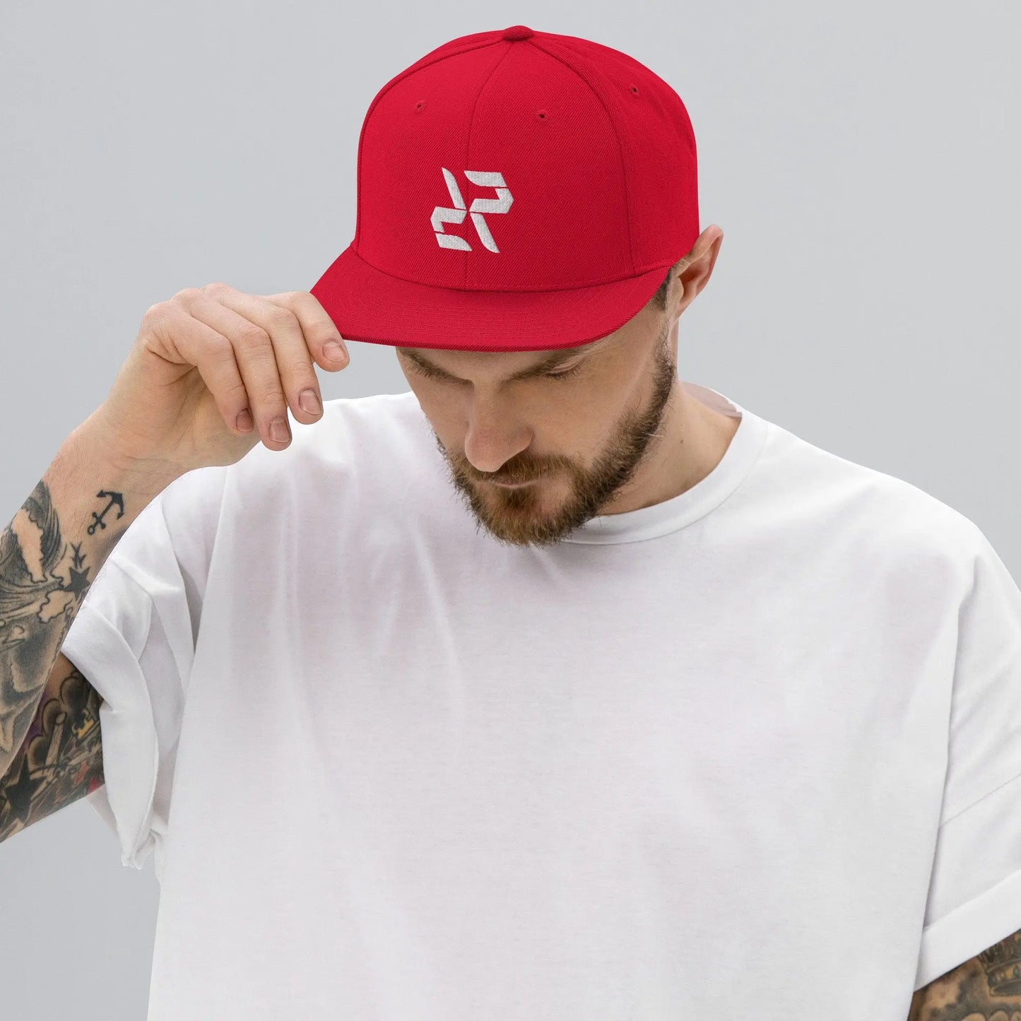 Rarp-ID Snapback Baseball Cap Hat - White Logo My Store