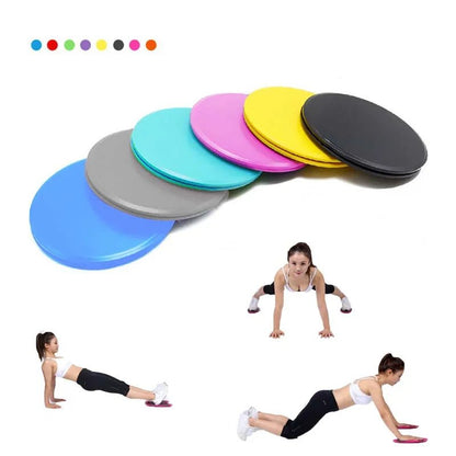 Gliding Fitness Discs for Core Strength, Stability & Full - Body Training - black - RARP - ID Fitness
