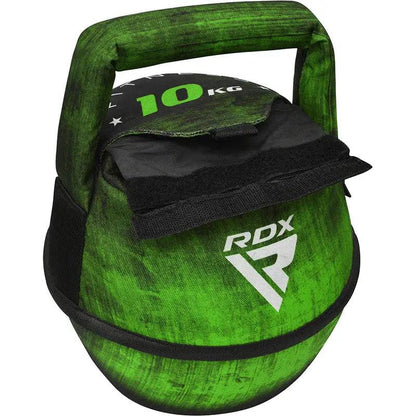 RDX Unfilled Kettlebells: Adjustable weight, Cordura fabric, flat bottom, PVC handle, portable fitness equipment