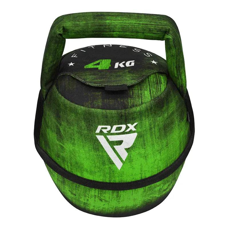 RDX Unfilled Kettlebells: Adjustable weight, Cordura fabric, flat bottom, PVC handle, portable fitness equipment