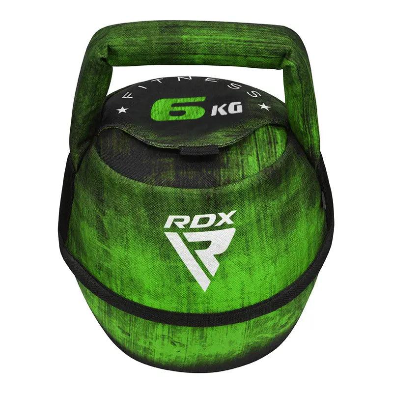RDX Unfilled Kettlebells: Adjustable weight, Cordura fabric, flat bottom, PVC handle, portable fitness equipment