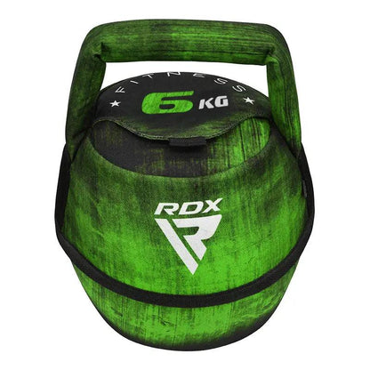 RDX Unfilled Kettlebells: Adjustable weight, Cordura fabric, flat bottom, PVC handle, portable fitness equipment