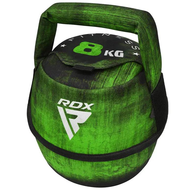 RDX Unfilled Kettlebells: Adjustable weight, Cordura fabric, flat bottom, PVC handle, portable fitness equipment