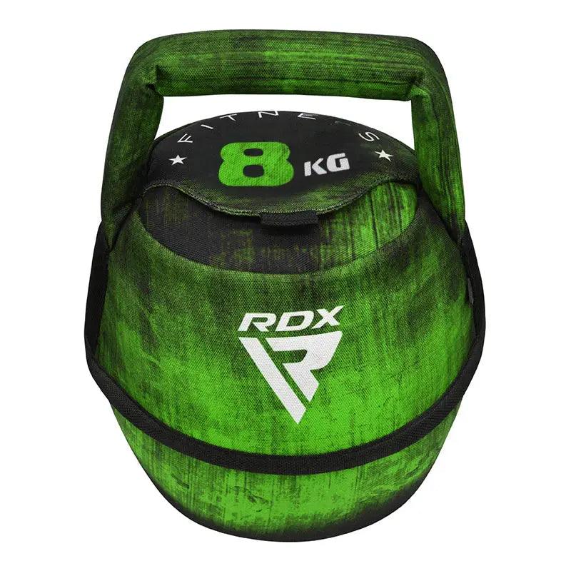 RDX Unfilled Kettlebells: Adjustable weight, Cordura fabric, flat bottom, PVC handle, portable fitness equipment
