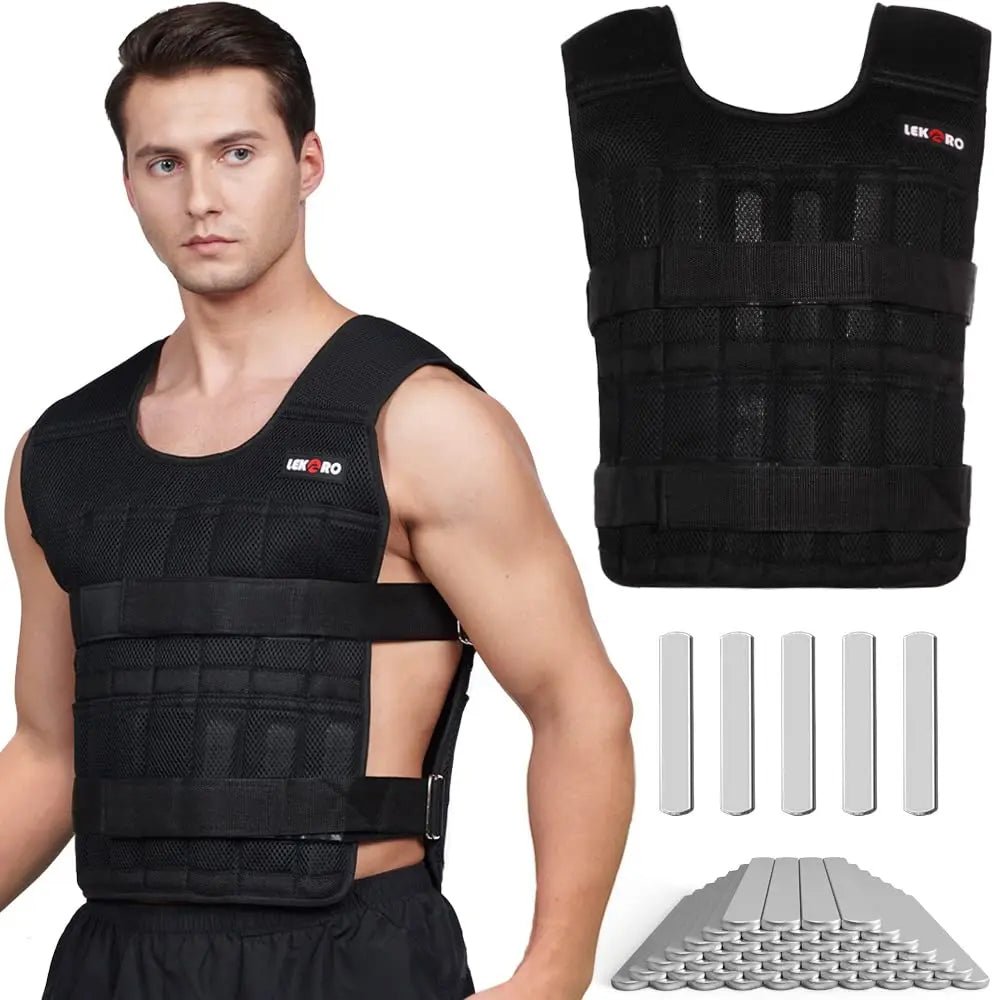 Men’s 20kg Adjustable Weight Vest for Strength & Endurance Training - RARP - ID Fitness