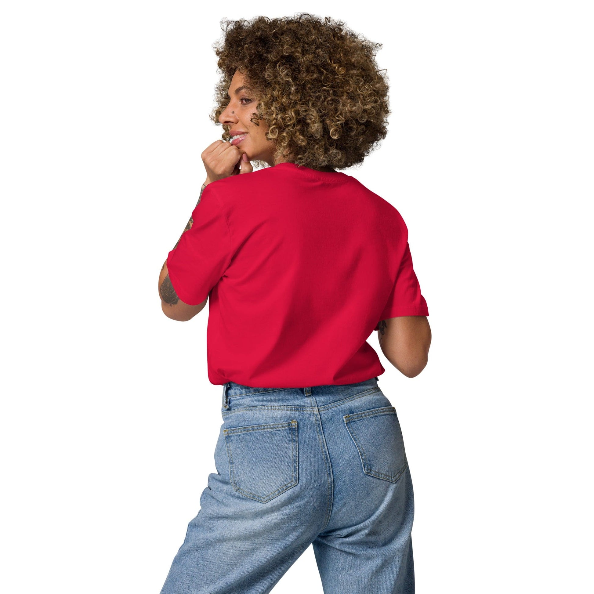 Organic Cotton T-Shirt – Sustainable Comfort with Athletic Fit - Red - RARP - ID Fitness
