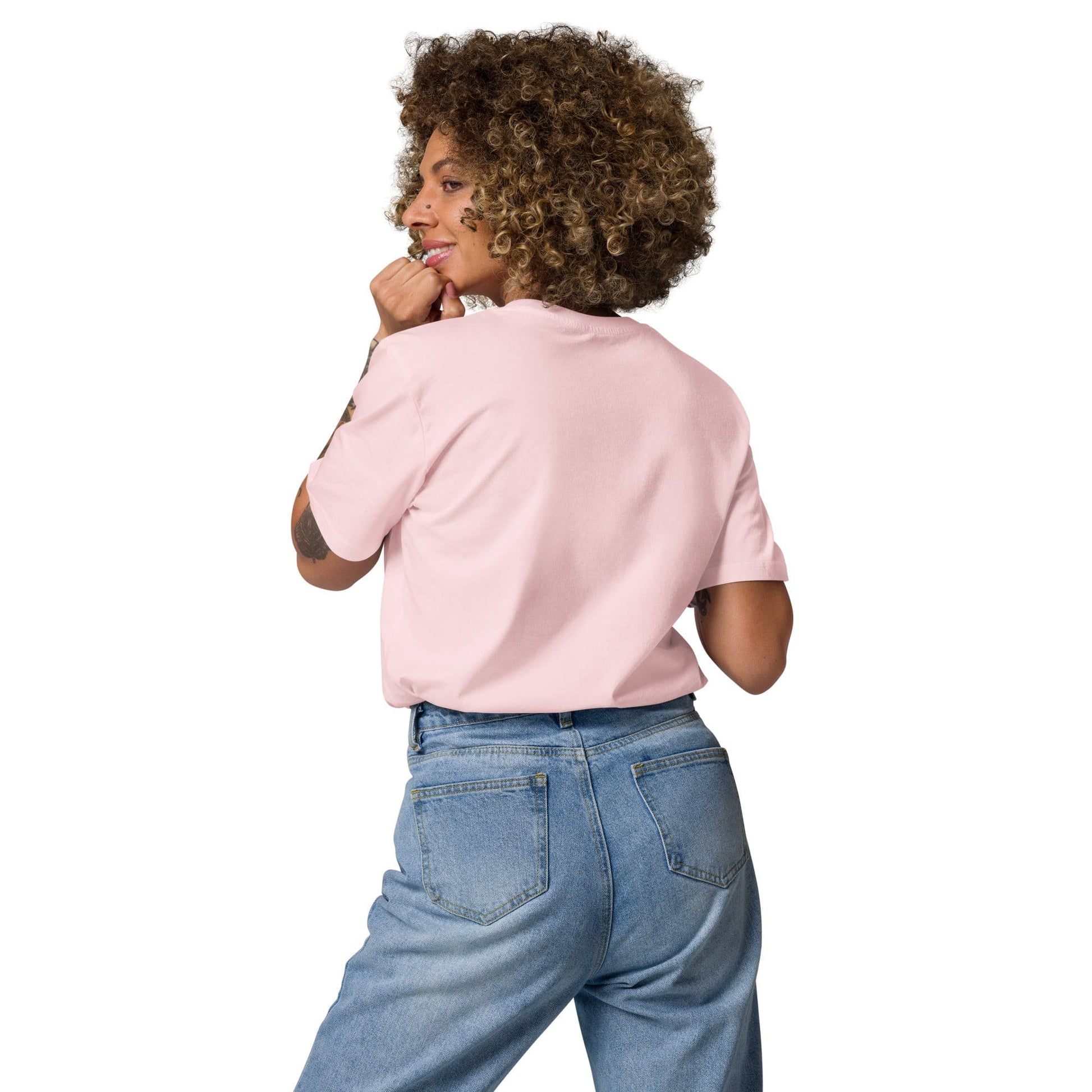 Organic Cotton T-Shirt – Sustainable Comfort with Athletic Fit - Cotton Pink - RARP - ID Fitness