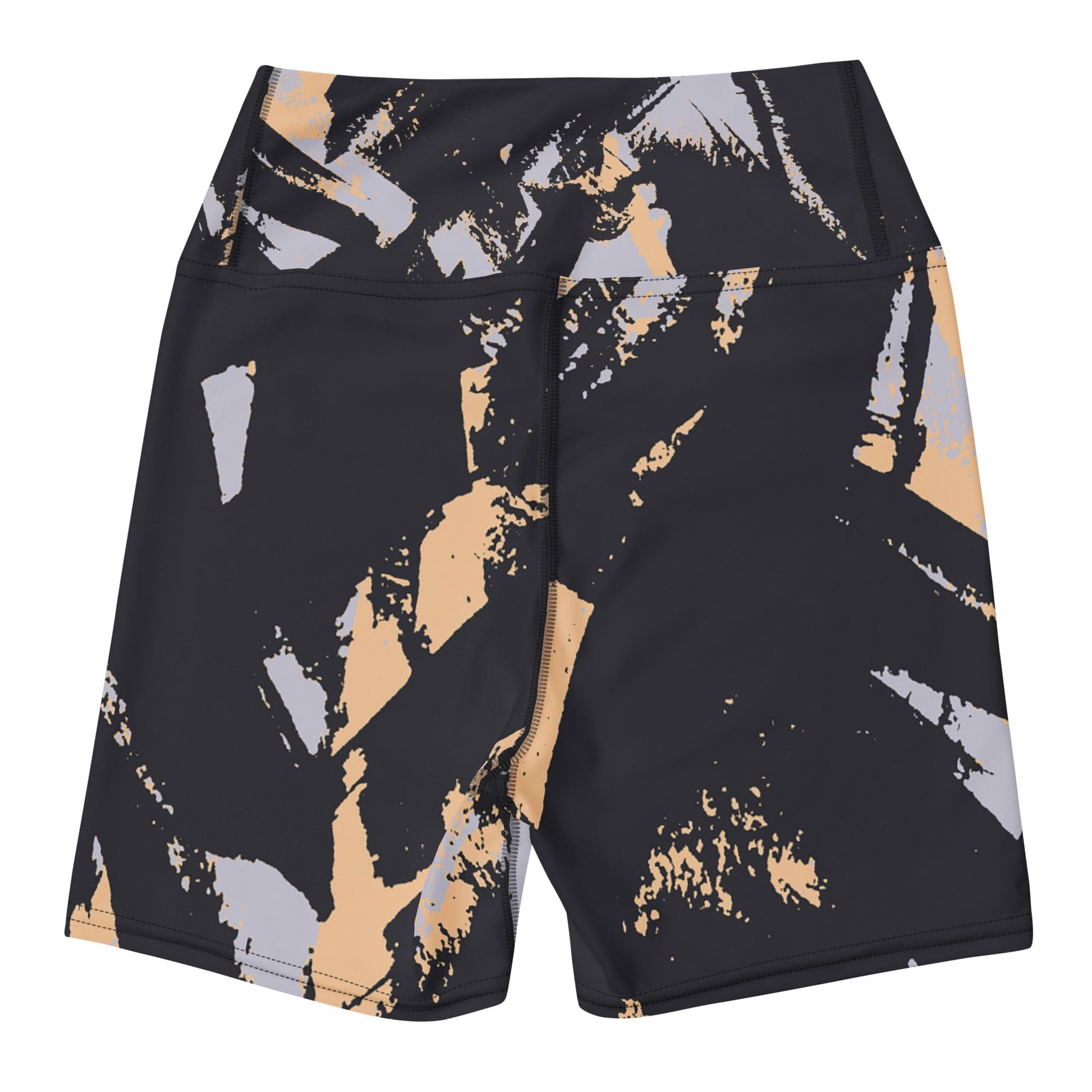 Peach Camouflage Yoga Shorts – Bold Pattern, Soft Power - RARP - ID Fitness