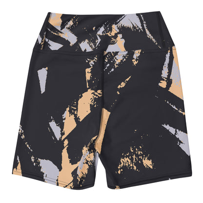 Peach Camouflage Yoga Shorts – Bold Pattern, Soft Power - RARP - ID Fitness