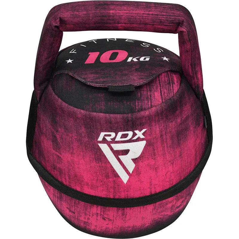 RDX Unfilled Kettlebells: Adjustable weight, Cordura fabric, flat bottom, PVC handle, portable fitness equipment