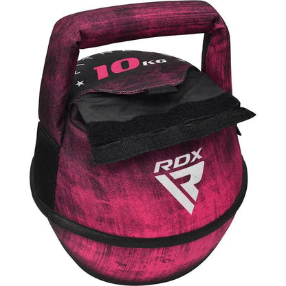RDX Unfilled Kettlebells: Adjustable weight, Cordura fabric, flat bottom, PVC handle, portable fitness equipment
