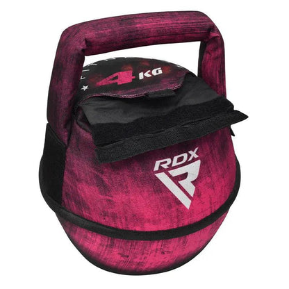 RDX Unfilled Kettlebells: Adjustable weight, Cordura fabric, flat bottom, PVC handle, portable fitness equipment