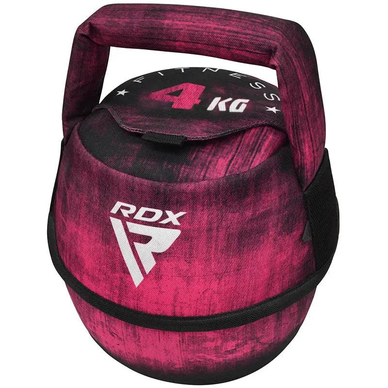 RDX Unfilled Kettlebells: Adjustable weight, Cordura fabric, flat bottom, PVC handle, portable fitness equipment