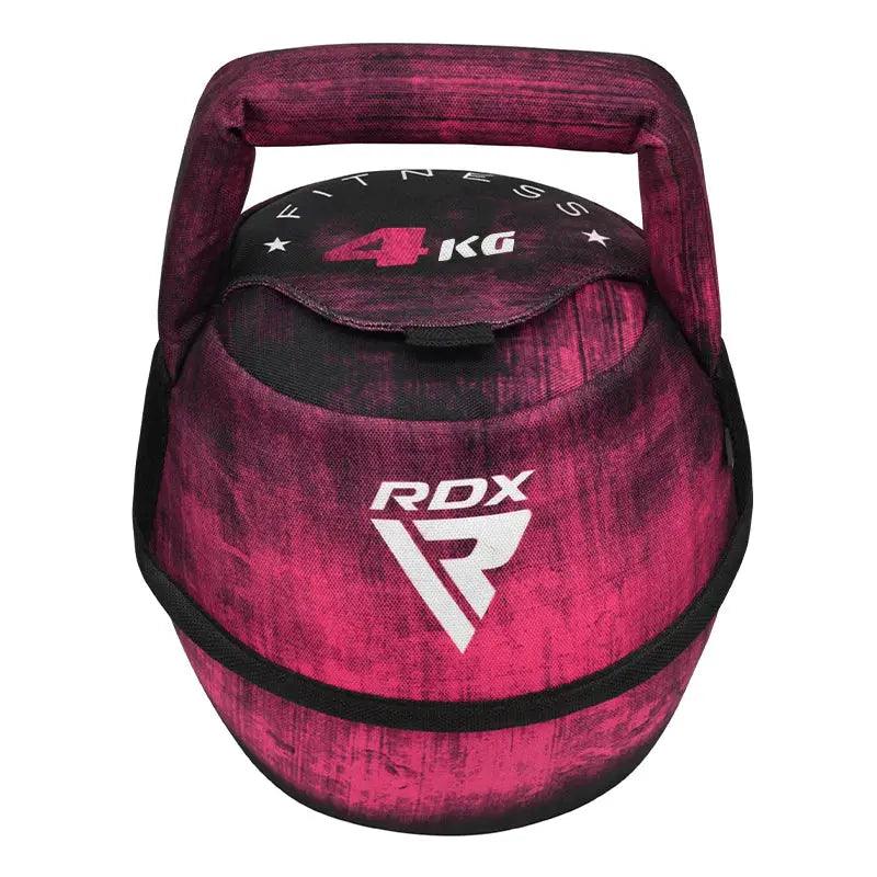 RDX Unfilled Kettlebells: Adjustable weight, Cordura fabric, flat bottom, PVC handle, portable fitness equipment