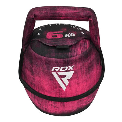 RDX Unfilled Kettlebells: Adjustable weight, Cordura fabric, flat bottom, PVC handle, portable fitness equipment