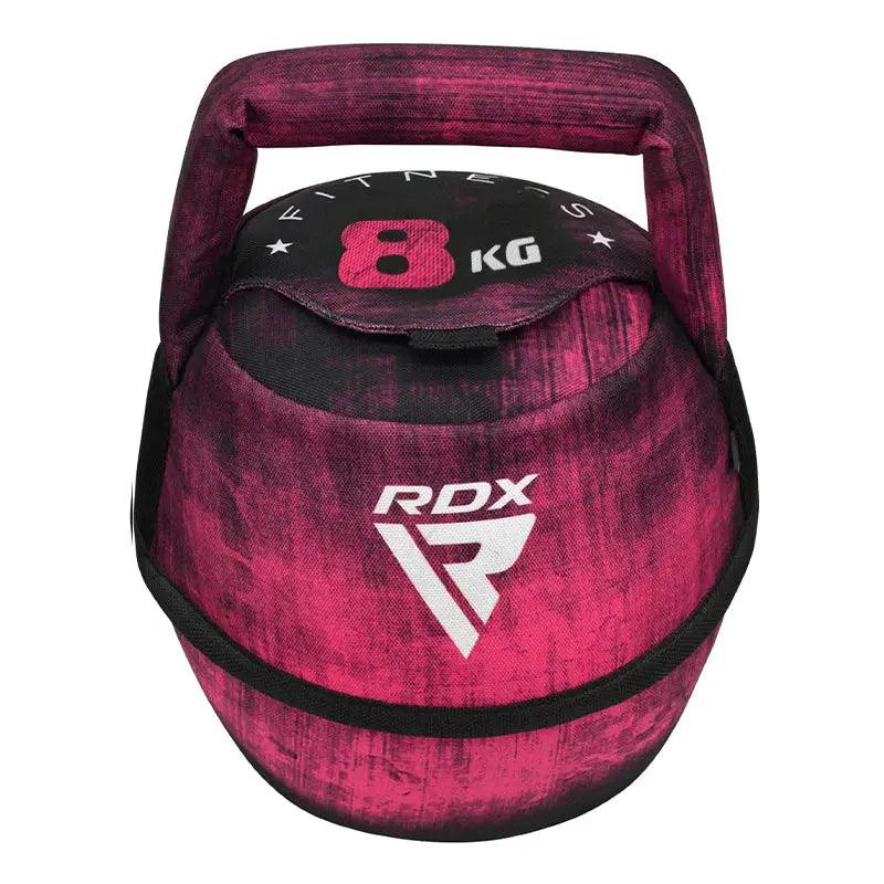 RDX Unfilled Kettlebells: Adjustable weight, Cordura fabric, flat bottom, PVC handle, portable fitness equipment