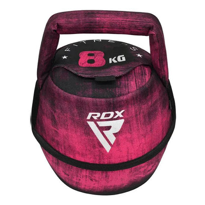 RDX Unfilled Kettlebells: Adjustable weight, Cordura fabric, flat bottom, PVC handle, portable fitness equipment