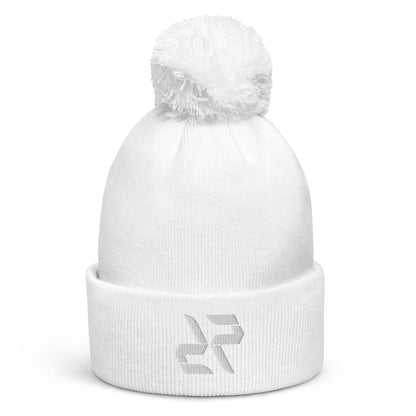 Cozy Pom Beanie - Stay Warm in Style! White - RARP-ID Fitness
