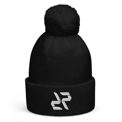 Cozy Pom Beanie - Stay Warm in Style! Black - RARP-ID Fitness
