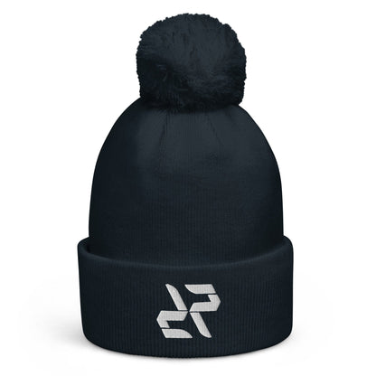 Cozy Pom Beanie - Stay Warm in Style! French Navy - RARP-ID Fitness
