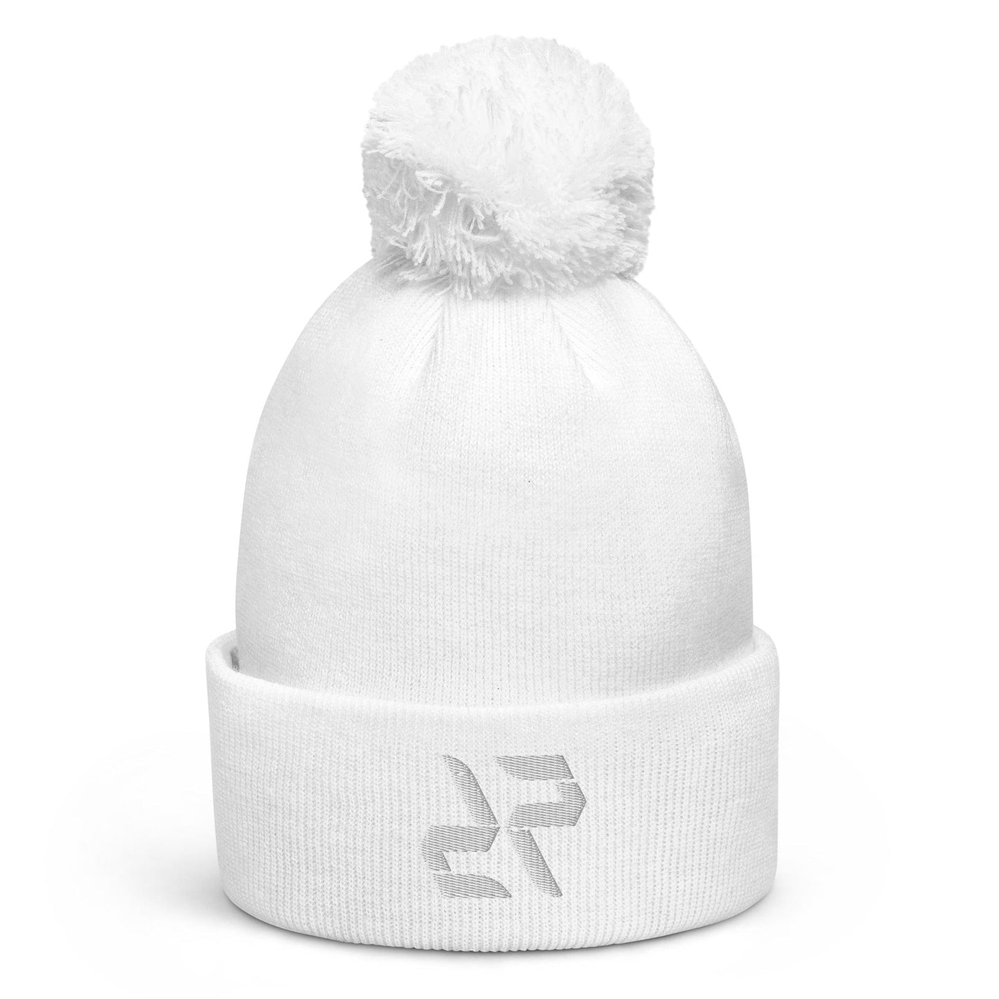 RARP-ID Fitness White Pom Beanie