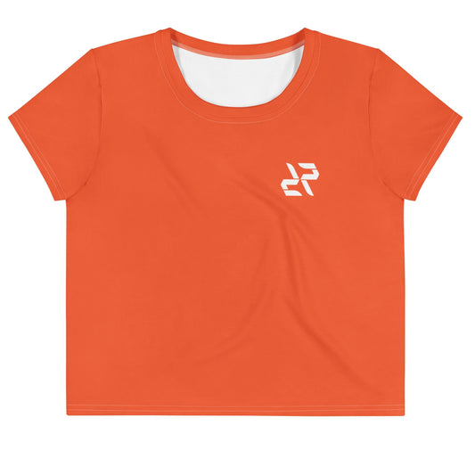 RARP-ID Fitness XS Orange Crop T-Shirt – Energize Your Training