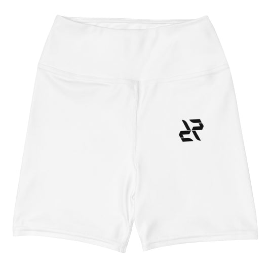 RARP-ID Fitness XS White Yoga Shorts – Clean Look. Sculpted Fit.