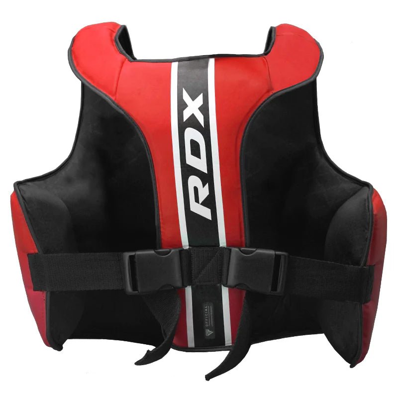 RDX Chest Guard Aura Plus T - 17 - Red - RARP - ID Fitness