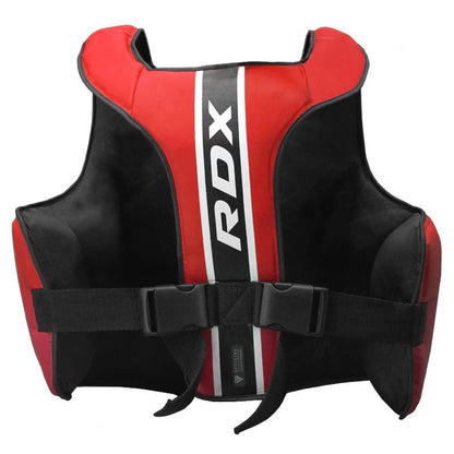 RDX Chest Guard Aura Plus T - 17 - Red - RARP - ID Fitness