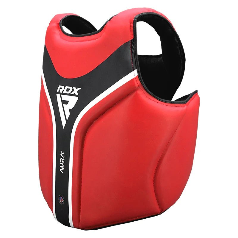 RDX Chest Guard Aura Plus T - 17 - Red - RARP - ID Fitness