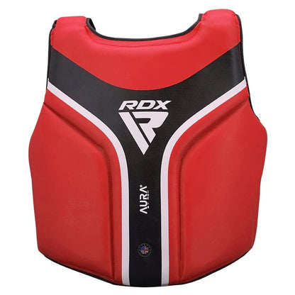RDX Chest Guard Aura Plus T - 17 - Red - RARP - ID Fitness