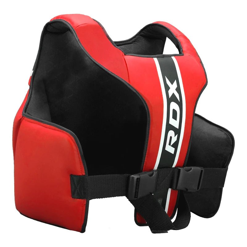 RDX Chest Guard Aura Plus T - 17 - Red - RARP - ID Fitness