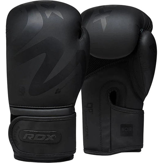 RDX F15 Noir Boxing Gloves – Elite Style & Power - RARP - ID Fitness