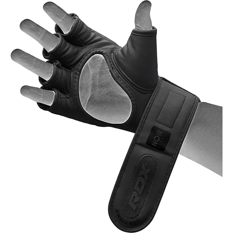 RDX F15 Noir MMA Training Gloves – Pro Grip & Durability - RARP - ID Fitness